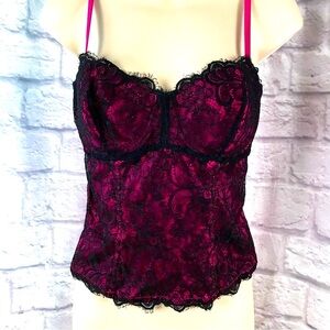 NWOT SILK Lace Corset‎ Victoria’s Secret Moda Camisole Vintage 2000’s
